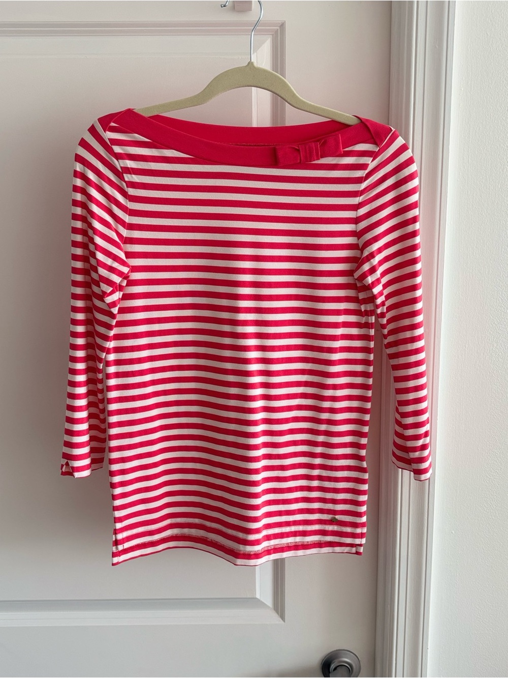 kate spade Pink and White Striped Top